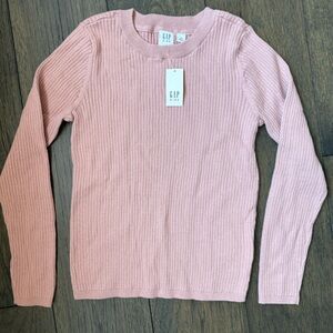NWT GAP Kids Soft Pink Crew Neck Sweater size Large (kids 10)